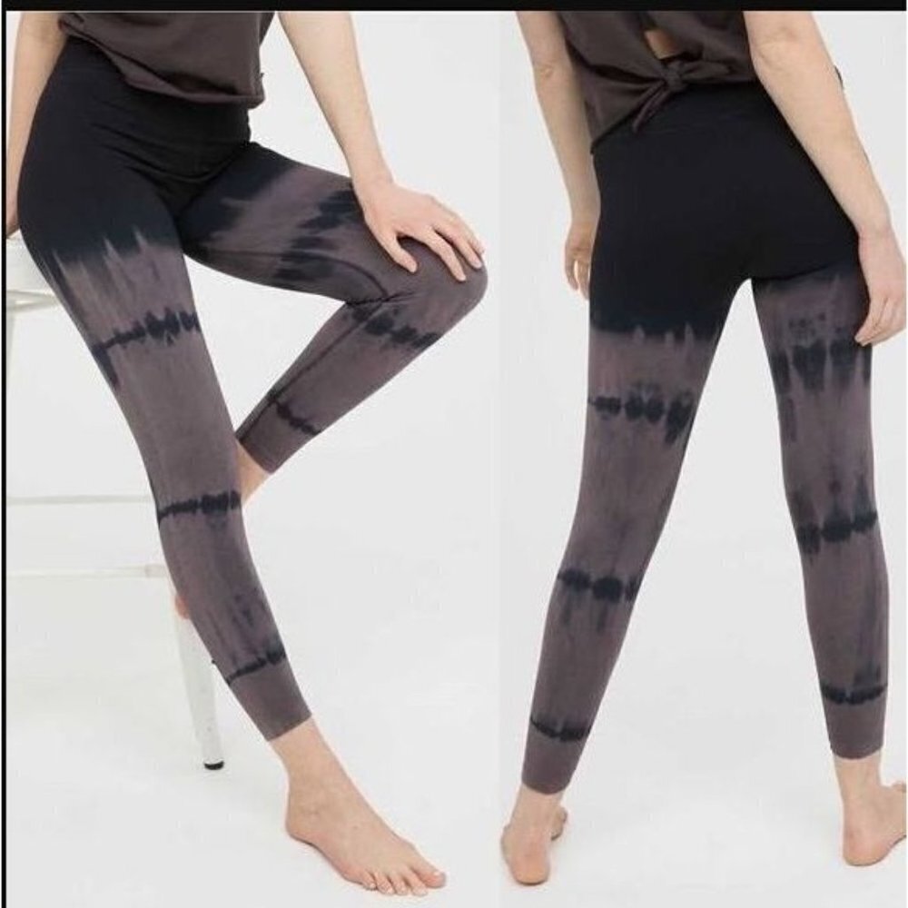 Offline by Aerie 7/8 Tie Dye Seamless Colorblock Leggings Hi-Rise Medium Women